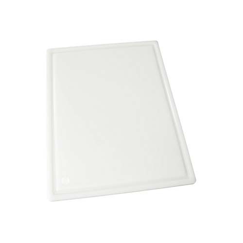 Winco CBI-1520, 15x20x0.5-Inch Grooved White Cutting Board, NSF