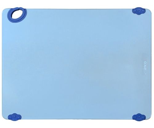 Winco CBK-1824BU 18x24x0.5-Inch STATIK BOARD™ Blue Cutting Board with Hook, EA