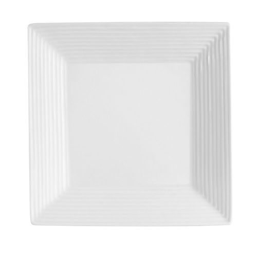 C.A.C. CВЅ-SQ8, 8-Inch Porcelain Square Plate, 2 DZ/CS