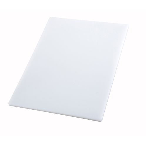 Winco CBWT-610, 6x10x0.5-Inch White Cutting Board, NSF