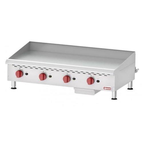 Omcan CE-CN-G48M, 48-inch 4 Burners Countertop Natural Gas Griddle with Manual Control