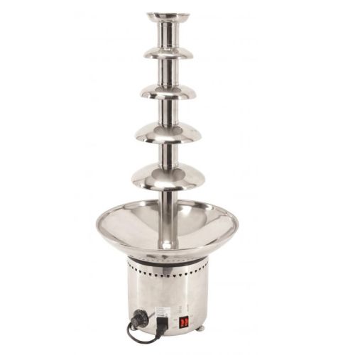 Omcan CF-CN-0005, 31.5-inch 5-Tier Stainless Steel Chocolate Fountain