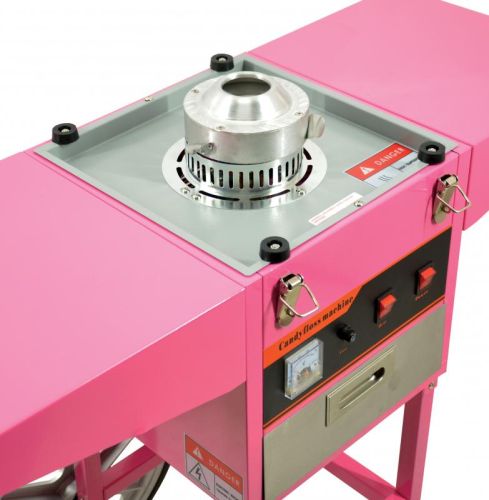Omcan CF-CN-0520-T, 37-inch Stainless Steel Cotton Candy Machine with Trolley