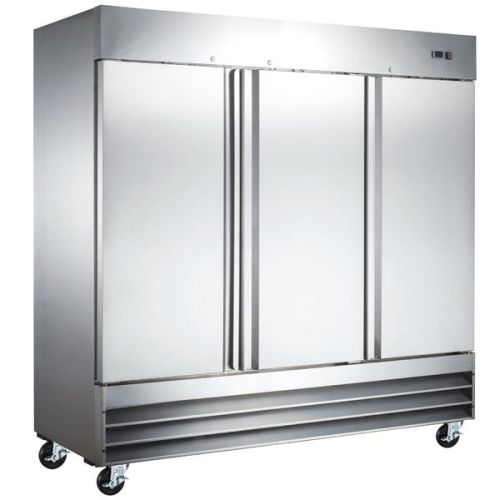 Coldline C-3FF 81-inch Triple Solid Door Reach-In Freezer