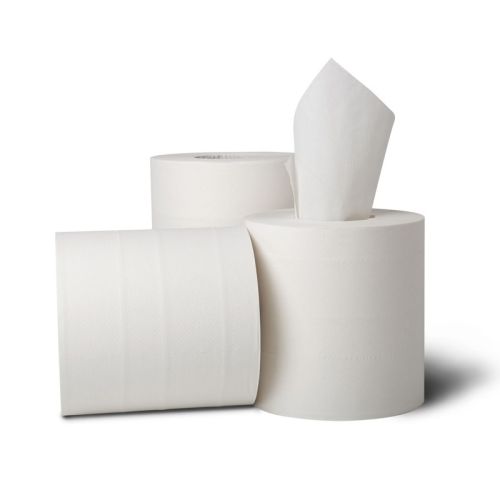 SafePro CFRTW, White Center-Pull Roll Paper Towels, 600-Feet Roll, 6/CS