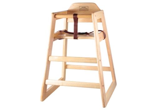 Winco CHH-101A, Wooden Assembled High Chair, Natural Color