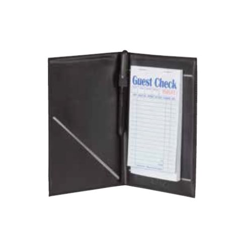 Winco CHK-2K, 5.25x8.5-Inch Guest Order Holder with Elastic Pen Loop