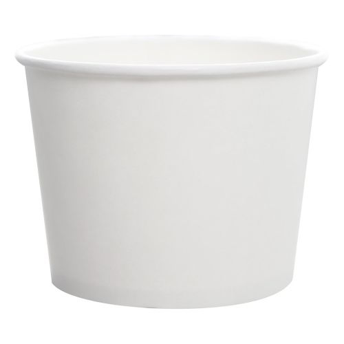 16oz Disposable White Paper Soup Containers Ice-Cream Paper Cup