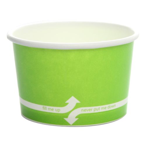Karat C-KDP4 (Green), 4 Oz Paper Cold and Hot Food Container, 1000/Cs