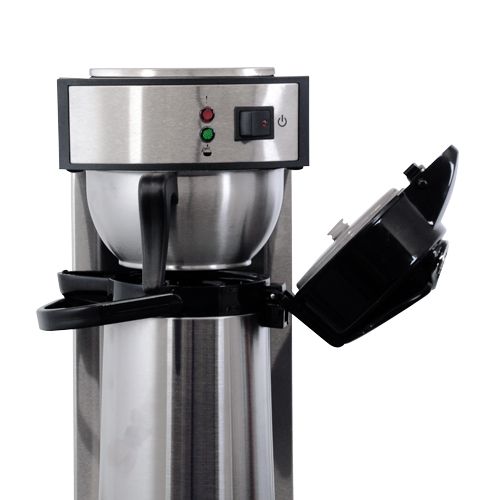 Omcan CM-CN-0002-A, 2 Liter Air Pot Stainless Steel Electric Coffee Maker, 1450W