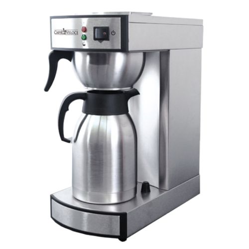 Omcan CM-CN-0002-T, 2 Liter Thermal Carafe Stainless Steel Electric Coffee Maker, 1450W
