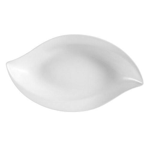 C.A.C. COL-W61, 48 Oz 16.5-Inch White Porcelain Wavy Bowl, 6 PC/CS