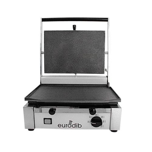 Eurodib CORT-F, 14.5x10-inch Electric Panini Grill with Smooth Plates