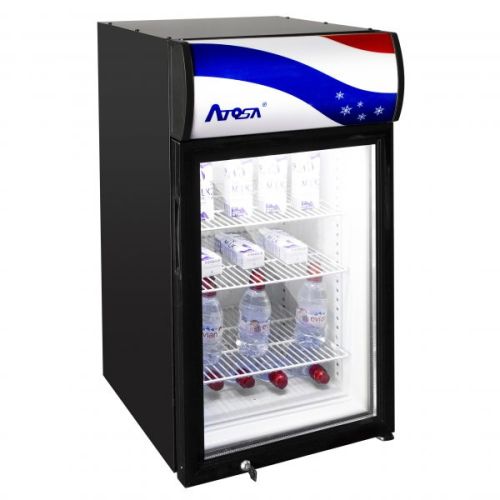 Atosa CTD-3S 3 Cu.Ft with Dispaly Panel Countertop Merchandisers