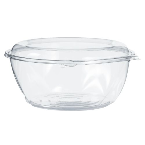 SafePro 16HD 16 Oz Clear Plastic HD Microwavable Soup Containers Combo,  240/CS