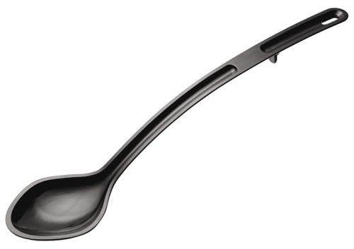 Winco CVSS-15K 15-Inch CURV™ Black Polycarbonate Serving Spoon, EA