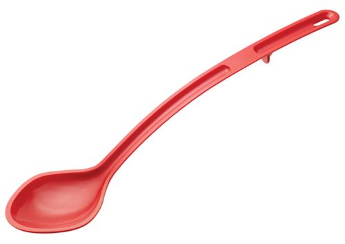Winco CVSS-15R 15-Inch CURV™ Red Polycarbonate Serving Spoon, EA