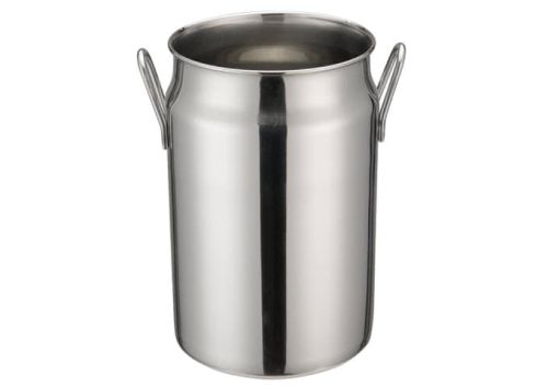 Winco DDSD-104S, 5-Inch Dia Stainless Steel Mini Milk Can, 2 Handles