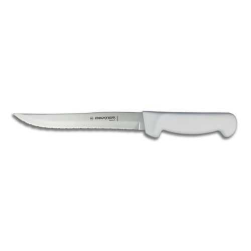 Dexter Russell 31628, 8-inch White Handle Scalloped Bread Knife