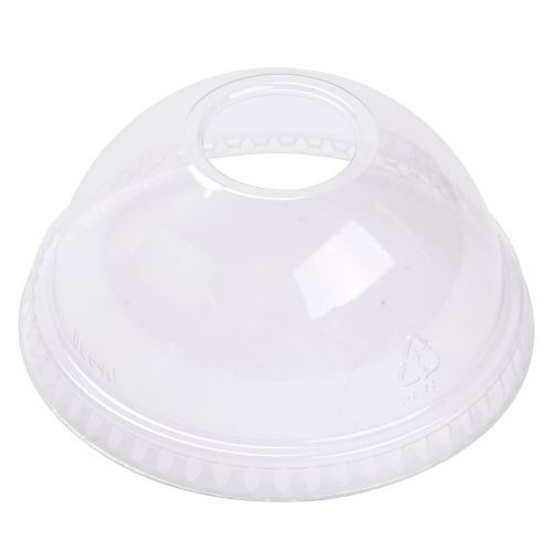 Dart DLKC1220H, Clear Dome Lid with Hole for 12 Oz Cup, 1000/CS