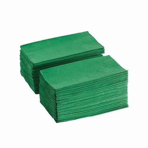 CLOSEOUT - Innoware 56406, 15x17-Inch 1/8 Fold Dark Green Paper Dinner Napkin, 1000/CS
