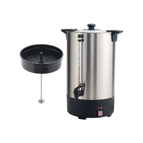 Winco ECU-100A, Commercial 100-Cup (16L) Stainless Steel Coffee Urn, 110-120V, 1500W