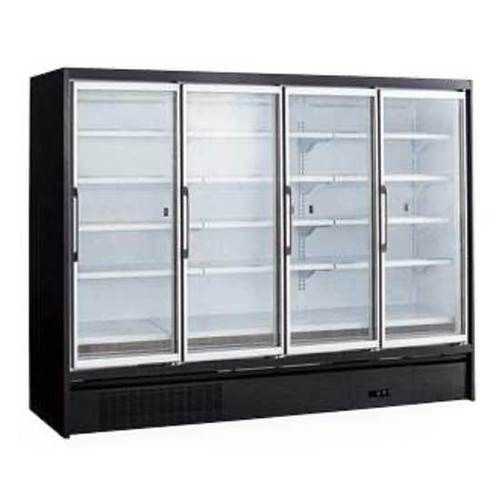 Coldline EGR100 101-inch Four Glass Swing Door Refrigerated Merchandiser, Self-Contained