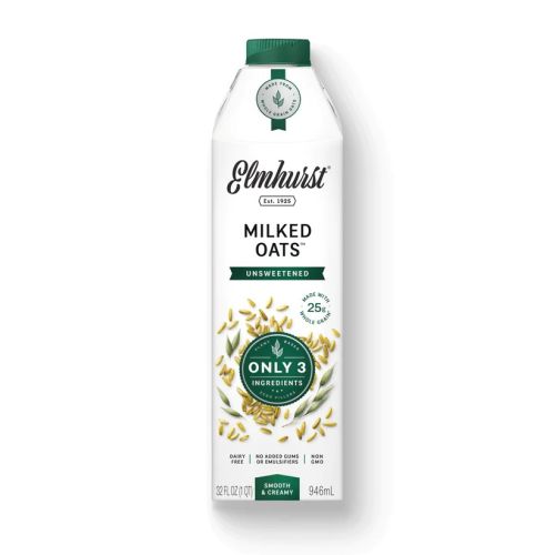 Elmhurst ELM000505-X, 32 Oz Unsweetened Milked Oats, EA