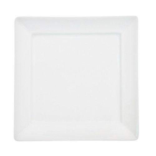 C.A.C. F-SQ14, 14-Inch Bone White Square Porcelain Tray, 9 PC/CS