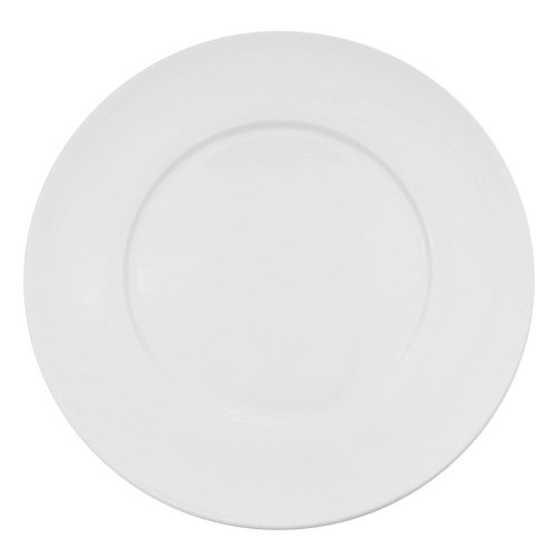 C.A.C. FDP-23, 12-Inch White Porcelain Thin Flat Plate, DZ