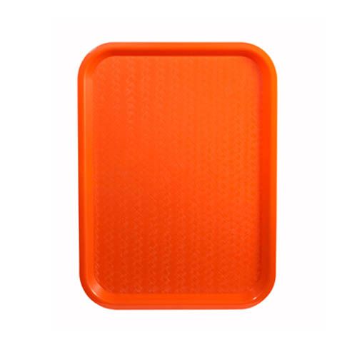 Winco FFT-1014O, 10x14-Inch Orange Plastic Fast Food Tray