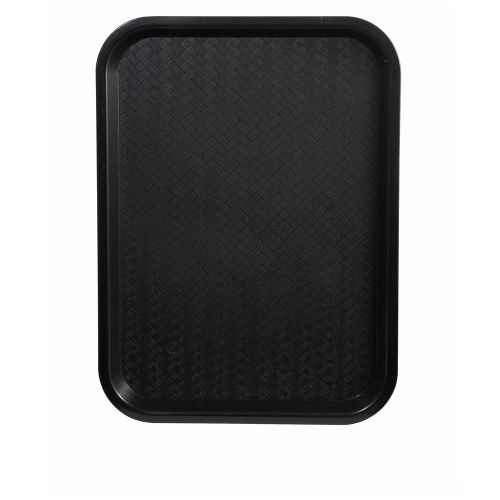 Winco FFT-1216K, 12x16-Inch Black Plastic Fast Food Tray