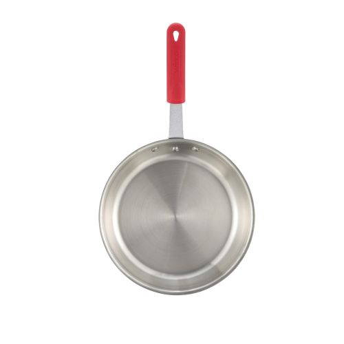 Winco FPT3-10, 10-Inch 3-Ply Fry Pan with Red Silicon Sleeve