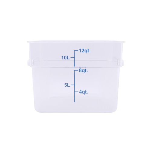 Choice 18 Qt. Clear Round Polycarbonate Food Storage Container and Lid