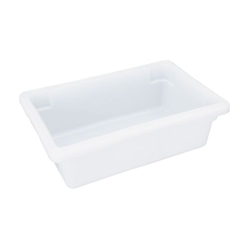 C.A.C. FS4H-6W, 18x12x6-inch Polyethylene Half-Size White Food Storage Box