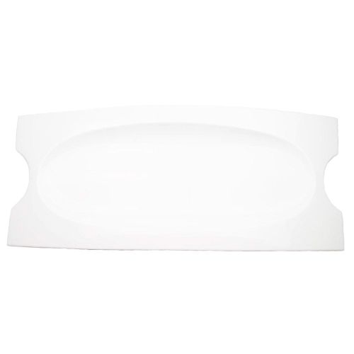 C.A.C. FSB-28, 28-Inch White Porcelain Bridge Platter, 2 PC/CS