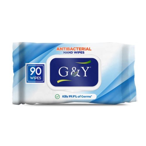 G&Y AHW, Antibacterial Hand Wipes, 90 Sheets