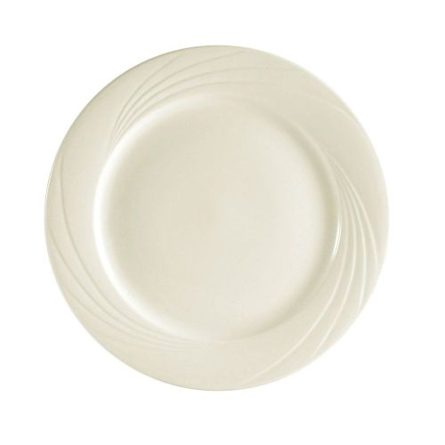 C.A.C. GAD-21, 12-Inch Bone White Porcelain Plate, DZ