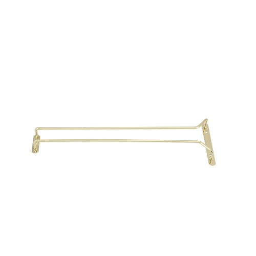 Winco GH-16, 16-Inch Brass Plated Wire Glass Hanger Rack