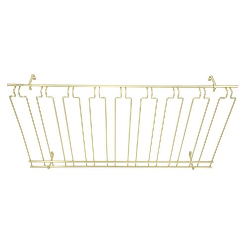 Winco GH-1836, 18x36x4-Inch Overhead Glass Rack, Brass Plated