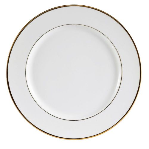 C.A.C. GRY-7, 7-Inch Porcelain Golden Royal Plate with Gold Band, 3 DZ/CS (Discontinued)