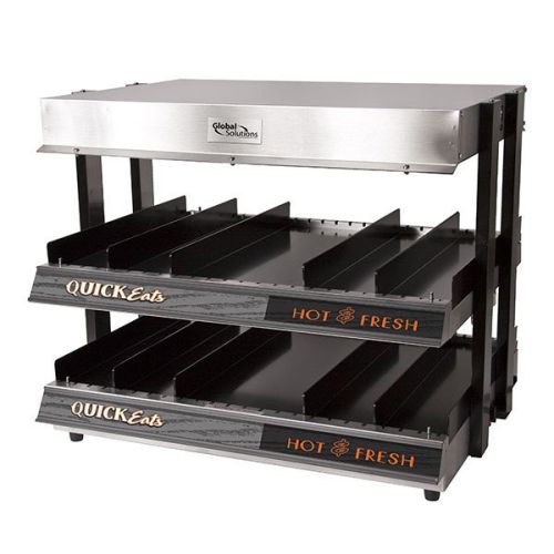 Nemco GS1300-24-S, 21-inch 2 Slanted Shelves Heated Merchandiser, 1500W (Discontinued)
