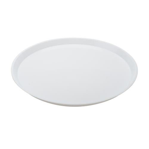Fineline Settings HR0012.WH, 12-inch Platter Pleasers White Angled High Rim Platter, 25/CS (Discontinued)