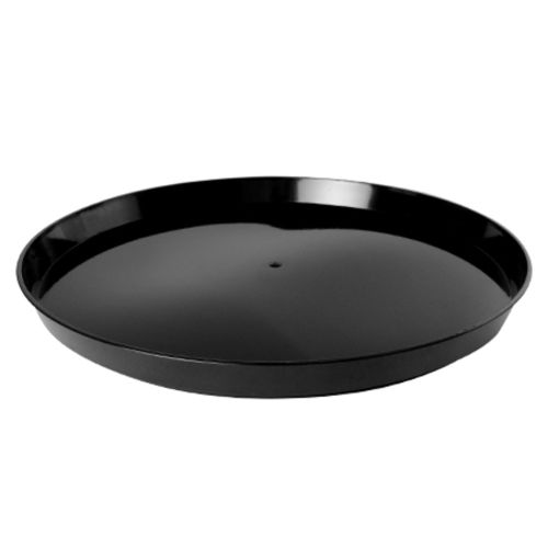 Fineline Settings HR1420.BK, 14-inch Platter Pleasers Black High Rim Platter, 25/CS