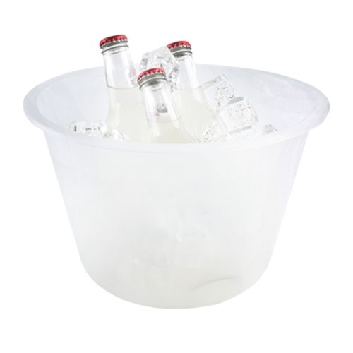Fineline Settings ICB2046.CL, 6 Qt Platter Pleasers Polypropylene Clear Ice Bucket, 24/CS (Discontinued)