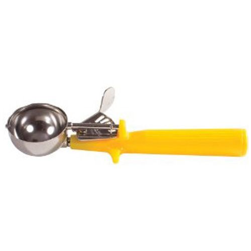 Winco ICOP-20, Ice-Cream Disher with One-Piece Yellow Handle, Size 20, NSF