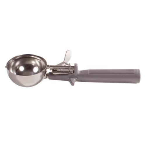 Winco ICOP-8, 4-Ounce Deluxe Disher with One-Piece Gray Handle, Size 8, NSF