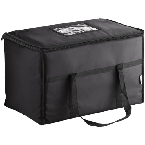 124FCARRBK, 23x13x15-Inch Insulated Food Black Nylon Delivery Bag/Pan Carrier