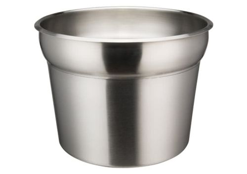 Winco INSN-11 11 Qt Stainless Steel Round Inset
