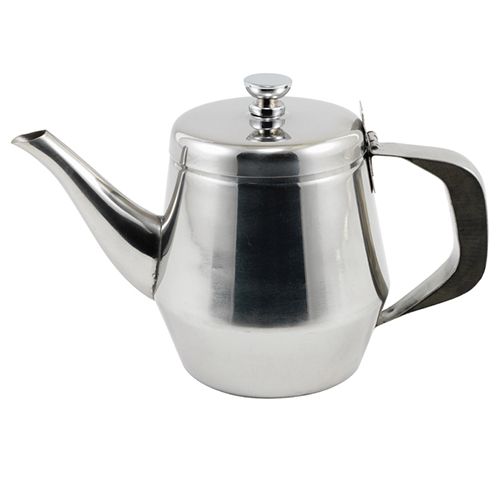 Winco JB2920, 20-Ounce Stainless Steel Gooseneck Teapot